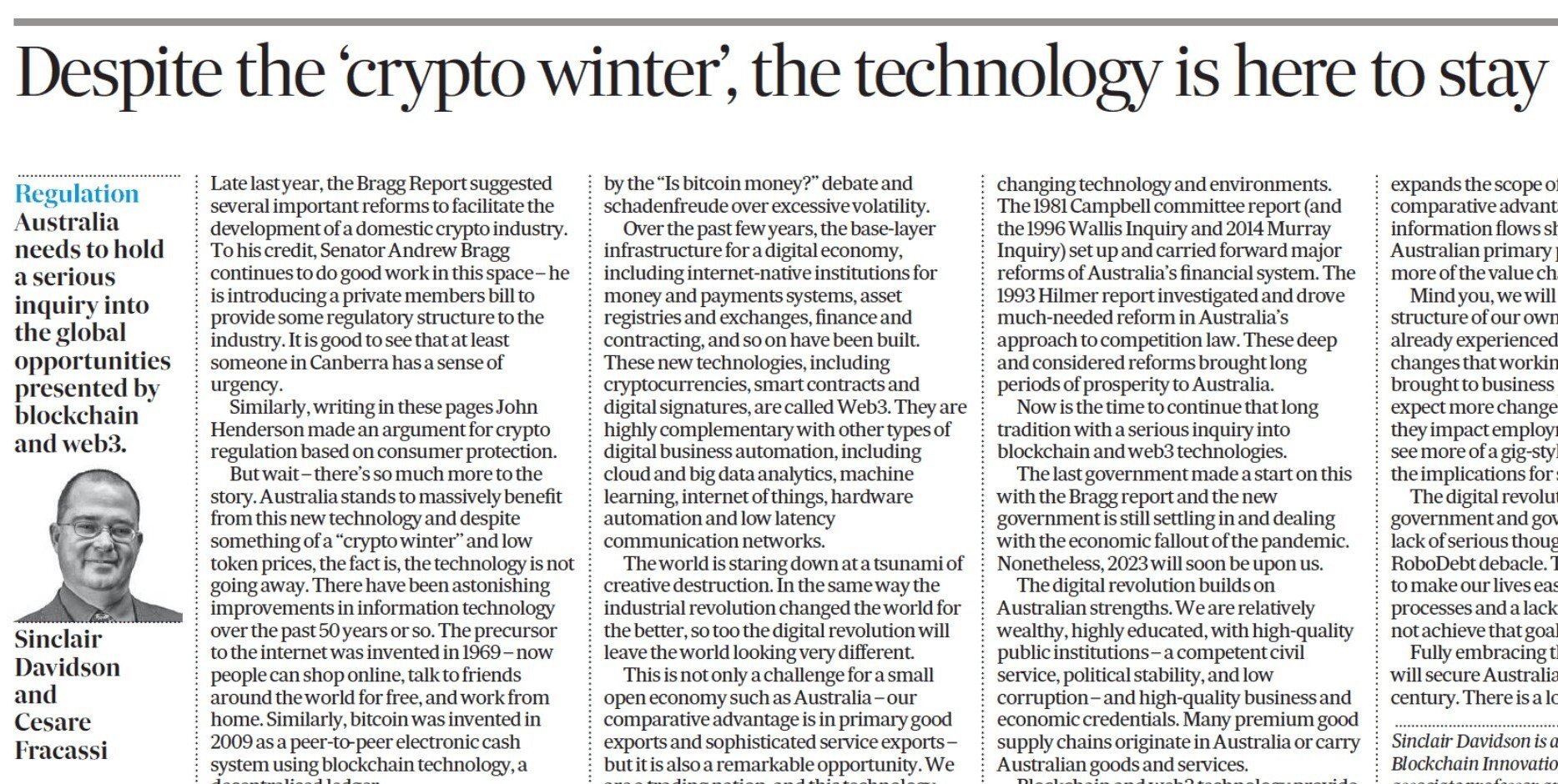 Despite the ‘crypto winter’, the technology is here to stay