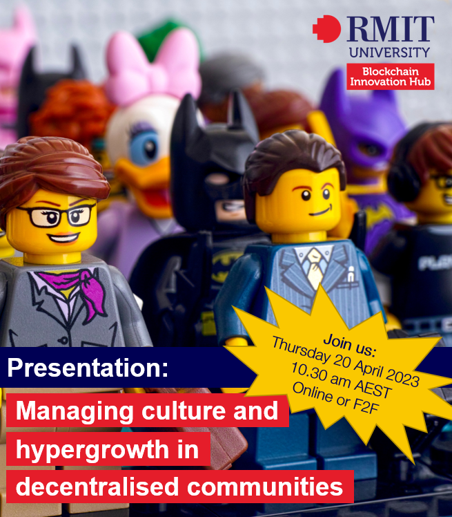 Managing culture and hypergrowth in decentralised communities